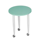 PLAYFORM 205 K modulární hravé stoly, mobilní, výška 750 mm, kovová podnož bílá, deska 25 mm, sněžně